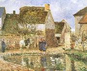 Camille Pissarro Duck pond oil on canvas